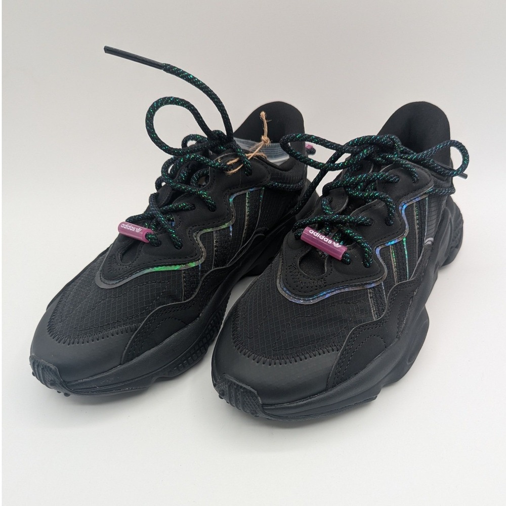 Adidas Ozweego Core Black Iridescent GW3318 Womens 6 Sneakers Low Top